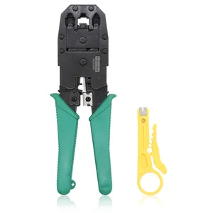 KS-20468 4P 6P 8P  Network Wire Stripper Pliers RJ45 RJ11 Networking Cable Wire Crimping Pliers Hand Tools