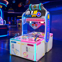 Petit jeu interactif UFO Whac-a-Mole à deux joueurs avec marteau, machine de jeu à prix, affichage LED du score, en métal et plastique, 1 an de divertissement