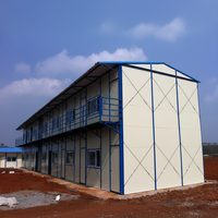 Plans de maisons préfabriquées en béton galvanisé à toit plat, petites maisons préfabriquées, 3 chambres, kit de fabrication de maisons K, Philippines