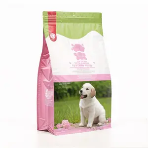Kunden spezifisches Hundefutter Katzenfutter-Verbund werkstoff mit Reiß verschluss acht seitig versiegeln Lebensmittel verpackungs beutel - Product Image 6