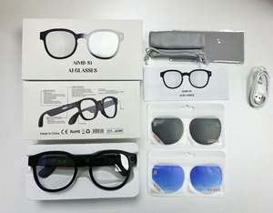S1 Smart <b>Sunglasses</b> with <b>Camera</b> Audio AI Translator and Video Recording Function WIFI Connectivity Eye Glasses - Product Image 1