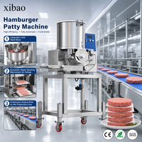Professionelle Kommerzielle Hamburger-Pattie-Herstellungsausrüstung Automatische Burger-Formmaschine aus Edelstahl