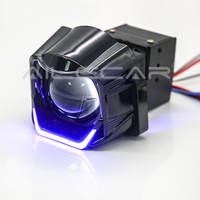 Coques de projecteur LED 1,5 pouce style robot avec feux de jour DRL blanc jaune RGB à effet de poursuite pour décoration de phares de voiture