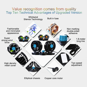 Xe gắn quạt điện, Thiết bị làm mát cho xe tải lớn, xe tải và xe tải <span class=keywords><strong>c</strong></span>ó <span class=keywords><strong>c</strong></span>ông suất gió cao 12V/24V. - Product Image 4