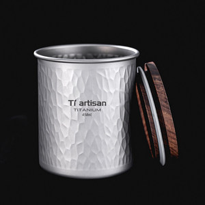 Titanium Craftsman – Récipient de stockage en titane pur, silencieux, portable, design vintage, pour usage extérieur et domestique, pour eau, thé et café - Product Image 5