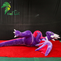 Nouveau jouet gonflable en peluche dragon violet Hongyi 2026 personnalisé