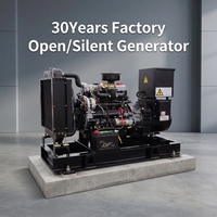 Groupe électrogène diesel à prix abordable, alternateur AC sans balais 20 kVA - 3000 kVA, refroidi par eau, 50 Hz, 400 V, 12 V, démarrage électrique, 1500 tr/min