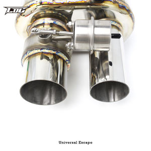 COC यूनिवर्सल वाल्व मफलर स्टेनलेस स्टील निकास पाइप मफलर इनटेक पाइप व्यास 63MM 70MM 76MM - Product Image 6