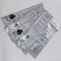 Sac aseptique en feuille PE VMPET avec bec verseur 10L 20L, valve BIB Bag-in-Box pour l'emballage de produits laitiers, sauce tomate, sauce chili, jus