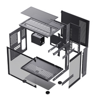 SNOWMAN CS015 Factory Price Customized Desktop Case ATX MATX Mini ITX Mid Tower Tempered Glass Supports Micro ATX PC Gaming