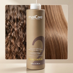 Trattamento Lisciante per Capelli con Cheratina Brasiliana Maxcare di Qualità Professionale, 1000ml, per Capelli Afro - Product Image 1