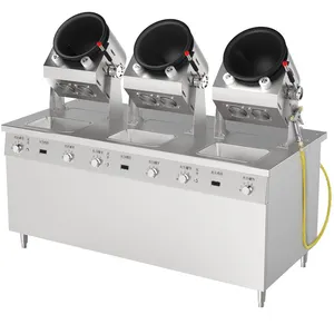 New Automatic Big Fire Auto Stir Fry For Restaurant Fry Stir Wok For Noodle Rice Frying Machine Automatic Fried Rice Machine