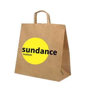 Bolsa de papel Kraft precio mayorista barato personalizado fábrica Canton Fair negro - Product Image 1