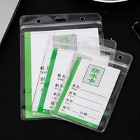 Porte-carte d'identité personnalisé en plastique rigide, porte-carte d'identité en PVC souple, porte-carte d'identité transparent avec différentes tailles