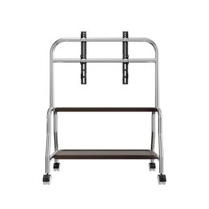 Chariot mobile en acier inoxydable pour téléviseur LCD/LED à écran plat incurvé, support <span class=keywords><strong>de</strong></span> télévision au sol, charge 40 kg pour la maison et le bureau - Product Image 5