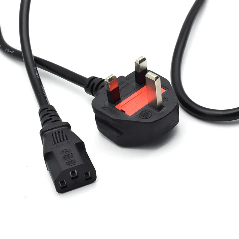 Support customization 3PIN AC Power Cord UK Plug C13 Power Adapter Cable