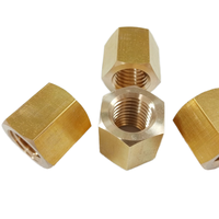 Custom CNC Machining Brass Fasteners M3-M10 Male Female Thread Hexagon Standoffs Gasket With Zinc Plating