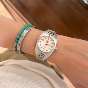 Original American Style Vintage Fashion Acrylic Strap Eco-Friendly Quartz Round <b>Case</b> Butterfly Clasp <b>Watch</b> 30m Water Waterproof - Product Image 4