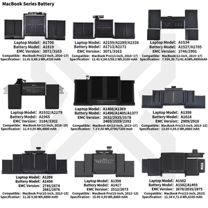 Batería para Portátil Macbook Pro Air A1965 A1377 A1405 A1496 A1618 A1494 A1417 A1582 <span class=keywords><strong>A1322</strong></span>, Baterías Recargables Múltiples - Product Image 5