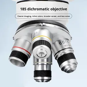 <span class=keywords><strong>Microscope</strong></span> trinoculaire LED professionnel pour les élèves du primaire, du collège et du lycée, visionnement HD, connectable à un <span class=keywords><strong>ordinateur</strong></span> et un téléphone portable - Product Image 3