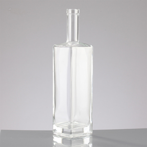 <strong>Top</strong> <strong>Selling</strong> Unique Clear 350ml 500ml 750ml 1L 2L Luxurious Shaped Glass Wine Tequila Water Bottle - Product Image 1