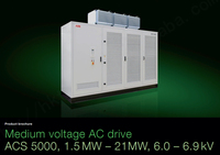 Variador de Frecuencia de CA de Media Tensión ABB ACS5000 1.5MW-21MW 6.0-6.9KV ACS5060-36L70F-1A70-A2 100% Nuevo Original CN/BEI 1 Pieza