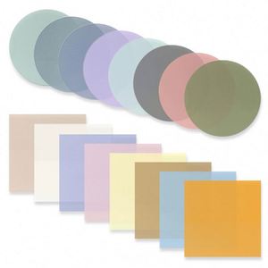 Notas Adhesivas Transparentes con Formas Especiales, Bloc de Notas Morandi, Material Escolar Colorido - Product Image 1