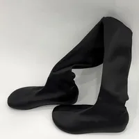 Bottes hautes pour femmes en PU souple, style punk, à enfiler, avec rehaussement de hauteur, collection automne-hiver
