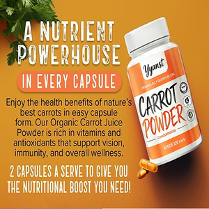 Capsules de poudre de carotte biologique de haute qualité, marque privée, supplément concentré de vitamine A naturelle, stimulant d'énergie, soutien immunitaire - Product Image 4