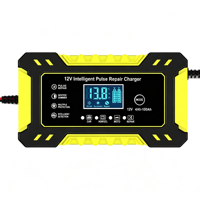 Chargeur de batterie intelligent automatique 12V 6A 24V pour voiture et moto, avec protection contre les surcharges et entretien progressif, en promotion