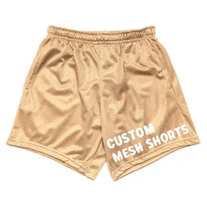 Bunte leere Mesh-Shorts Doppels chicht Polyester Mesh Basketball-Shorts benutzer definierte Mesh-Shorts