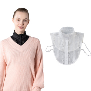 Colletto Staccabile per <span class=keywords><strong>Camicia</strong></span> con Perle Naturali Moda Uomo Colletto Finto per T-Shirt Maschile Stile Pastorale Clericale - Product Image 1