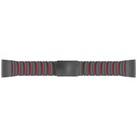 Bracelet de montre en silicone avec bande QuickFit en titane pour Garmin Fenix 8, Fenix 8 Pro, Fénix 8x Pro Solar, Forerunner 970