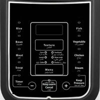 Cuisinière à pression intelligente 6L 8L 12L, cuiseurs à riz électriques en acier inoxydable 5L 10L avec 14 préréglages