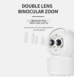 Cámara de Seguridad <span class=keywords><strong>ICsee</strong></span> de Doble Lente y 4MP, Zoom Óptico 5X, Cámara IP WiFi PTZ con Seguimiento Automático, Lente de 2.8mm, Cámara de Seguridad Inalámbrica para el Hogar - Product Image 4