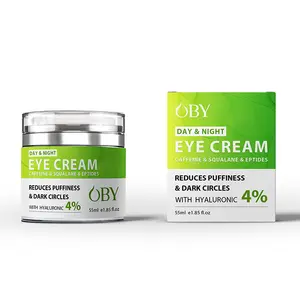 OBY crema de ojos antiarrugas de etiqueta privada para las ojeras y la hinchazón crema de ojos antiarrugas crema de ojos no grasa spf