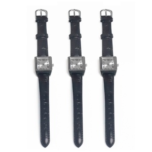 Montre Rebirth 002 de luxe minimaliste carrée en acier inoxydable, bracelet en cuir PU original, mouvement à quartz, étanche, pour affaires, assortie - Product Image 6