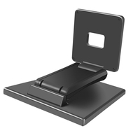 Support d'écran de bureau en alliage d'aluminium de haute qualité, base plate, pour machine POS, inclinaison à 90 degrés, VESA, noir, en stock, 13-24, 17-24