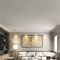 Plafonnier LED encastré anti-éblouissement COB 95 mm dimmable pour couloir d'hôtel, maison et centre commercial