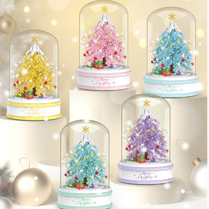 Christmas Tree <b>Building</b> <b>Blocks</b> 200-400 Pieces Musical Sound Tabletop Gift for Children Age 7-14 Years - Product Image 1