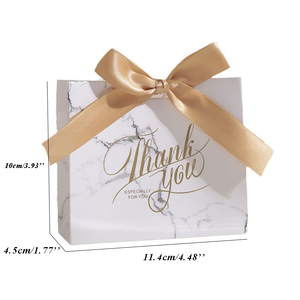 CSMD 100 Pièces, Fabricants Chinois, Vente en Gros, Fournisseurs de Yiwu, Boîtes à Souvenirs de Mariage en Papier Rose avec Message de Remerciement - Product Image 3