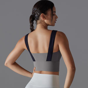 <span class=keywords><strong>Soutien</strong></span>-<span class=keywords><strong>gorge</strong></span> <span class=keywords><strong>de</strong></span> <span class=keywords><strong>sport</strong></span> bicolore pour l'exercice à haute intensité Combinaison <span class=keywords><strong>de</strong></span> fitness respirante avec fonction d'absorption des chocs améliorant la beauté du dos - Product Image 3