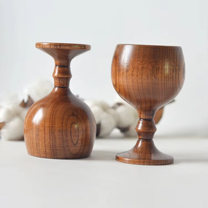 Taza de Madera Hecha a Mano, Ecológica, Estilo Vintage, para Bebidas Diarias, con Grabado Artesanal - Product Image 6