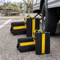 Cales de roue robustes antidérapantes avec corde en nylon pour remorques de voyage, avions, voitures, camping-cars et camions