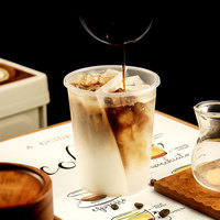Gobelets jetables en PP à double compartiment OEM ODM - Gobelets épais pour café et jus, parfaits pour les fêtes, le camping et les couples