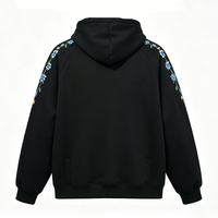 Sweat à capuche unisexe zippé en molleton 100 % coton de haute qualité, coupe ample, avec logo personnalisé brodé, couleur unie, style vierge, idéal pour l'hiver