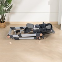 Chaise haute bébé pliable 4-en-1 Clafbebe, hauteur réglable, convertible en chaise inclinable et à bascule