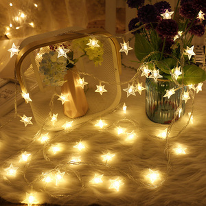 Guirnalda de Luces de Cristal con Pilas, Luces Decorativas con Control Remoto y Temporizador para Dormitorio, Exteriores, Camping, Navidad, Blanco Cálido - Product Image 3