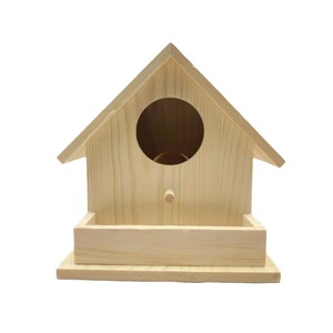 Nichoir en bois 17,5x18x17cm Écologique Décoration extérieure intérieure Fabriqué au Shandong - Product Image 3