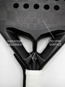 Raqueta de Pádel Profesional OEM de Fibra de Carbono, Anti-Codo de Tenista, con Absorción de Impactos, para Jugadores Avanzados - Product Image 2